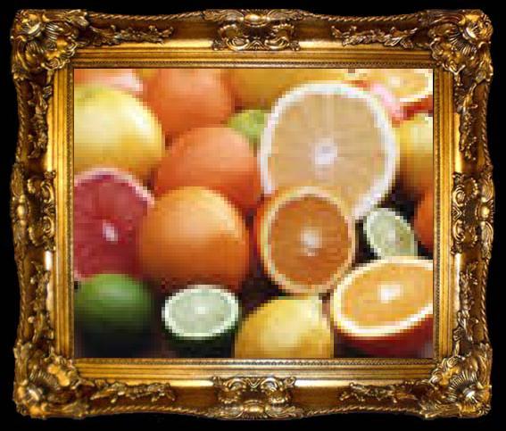 framed  unknow artist Realistic Oranges, ta009-2